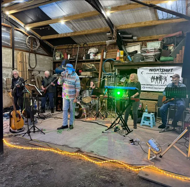 Nightshift playing to a packed venue
